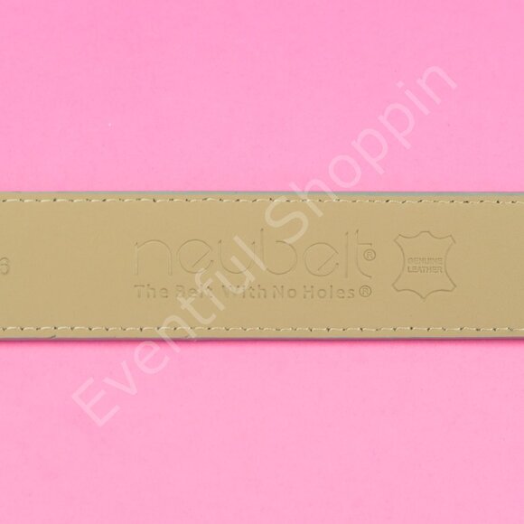 Neubelt Ratchet Belt Mens 38 Gray Precut Vegan Leather - Picture 7 of 9